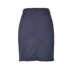 Jean Blue Slim Fit Skirt , High Waist Pencil Skirt With One Gold Button Closure