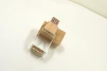 Wooden Cap Crystal USB Stick 32GB 64GB 128GB Flash Drives 15MB/S Ce Fcc Passed