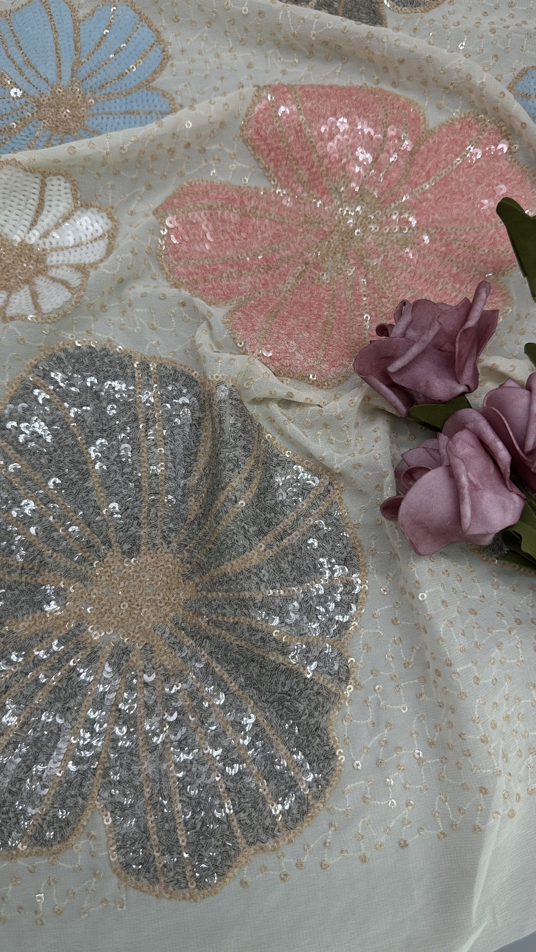 Colorful French Lace Fabric Delicate and Elegant for Custom Evening Dresses and Long Formal Gowns