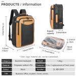 Water Resistant Anti Theft Business Custom Travel Backpack with USB Charging