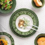 Ceramic Eid Al Fitr Dinnerware Set Porcelain Plates And Dishes Single Person