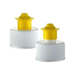 China Plastic Bottle Cap 28/410 Push-Pull Cap for Liqui Bottle Custom Order factory