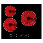 ODM ceramic surface 590mm 3 Burner Electric Stove