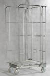 Metal Steel Storage Roll Cage Trolley Zinc Galvanized Finish High Precision