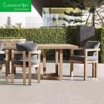 Waterproof Teak Garden Chairs for Outdoor Spaces in Hotel Restaurant and Home