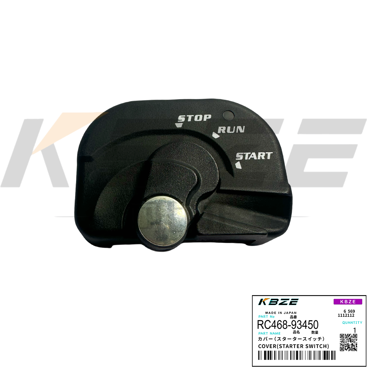 KBZE RC468-93450 KUBOTA COVER STARTER SWITCH FOR U15 U45 U55 KX41 KX57 KX161