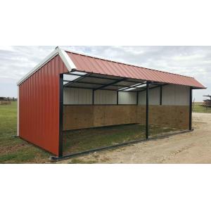 Easy Install Prefab Barns And Sheds , Metal Cattle Shed Construction