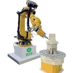 China Automatic Stone Sculpture Carving Machine Stone Engraving Machine 3D 7 Axis Kuka Robot factory