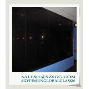China High quality 6mm Black Float Glass for structural factory