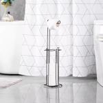 Bathroom Standing Paper Dispenser Toilet Tissue Paper Roll Storage Shelf Toilet