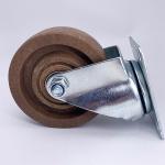 High Temperature Bakery Oven Rack Caster Wheel 5" Swivel Plate