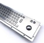 KIOSK IP65/IK07 Stainless Steel Industrial Keyboard With Trackball Waterproof