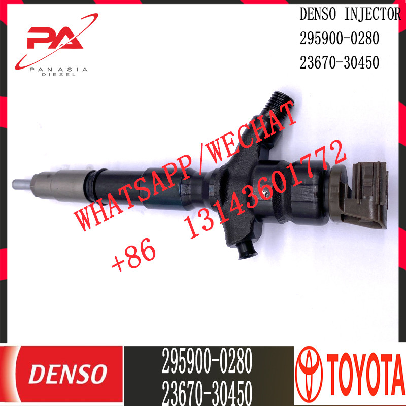 Diesel Truck Common Rail Injector 295900-0280 For Toyota 23670-30450