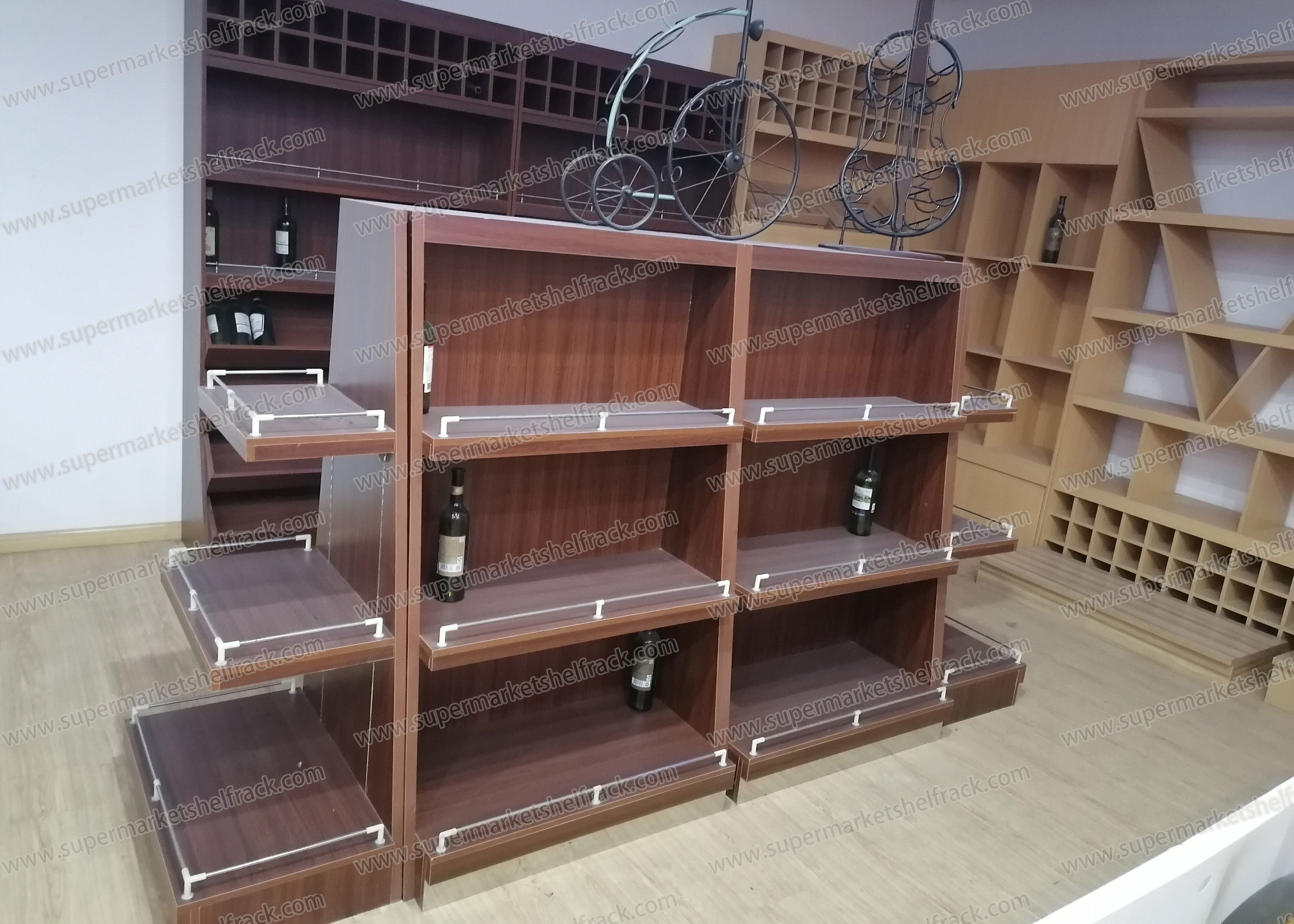 Metal Equipment Gondola Supermarket Steel Shelf Q235