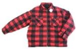 Pill Resistant Mens Heavy Duty Fleece Jacket Knit Print 100% Polyester Shell