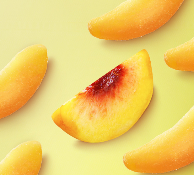 Non-Fried No Additives Healthy Yellow Peach Slices OEM Natural Dried Yellow Peach Chips