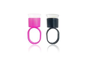 China Plastic sponge Microblading Tattoo Pigment Ink Cup Disposable 100pcs factory