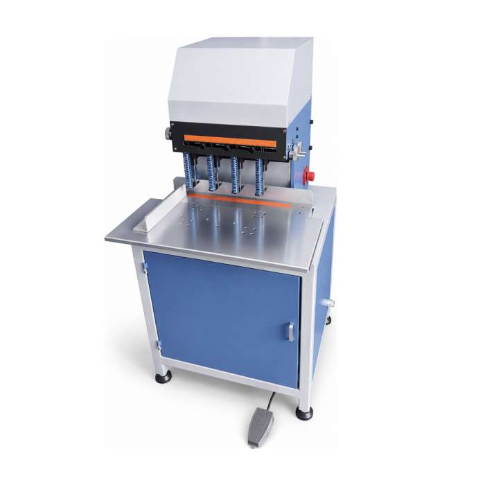 Four-Head Document Drilling Machine Processes 50mm Stacks With 3-10mm Drill Bits
