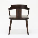 Classic Style Wooden Dining Chair Customized Fabric Upholstery for Restaurant