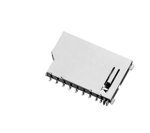 China Micro Sd Card Smart Card Socket Operating Temperature -25~+90'C factory