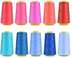 30S/3 100% Dyed Polyester Spun Sewing Thread For Geotectile Garment Accessories