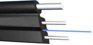 China Fiber To The Home Outdoor Aerial Drop Cable 1core FTTH Steel Wire/FRP/KFRP Dia 2* (0.5-0.8MM) factory