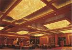 Lobby Hotel Project Furniture With Glass Chandelier