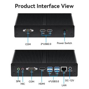 Intel Celeron Industrial Fanless PC With DDR3L 8GB RAM And Dual COM Linux
