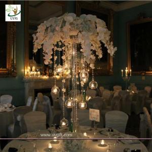 China UVG event party supplier 5ft wedding decoration table centerpiece in artificial orchids factory