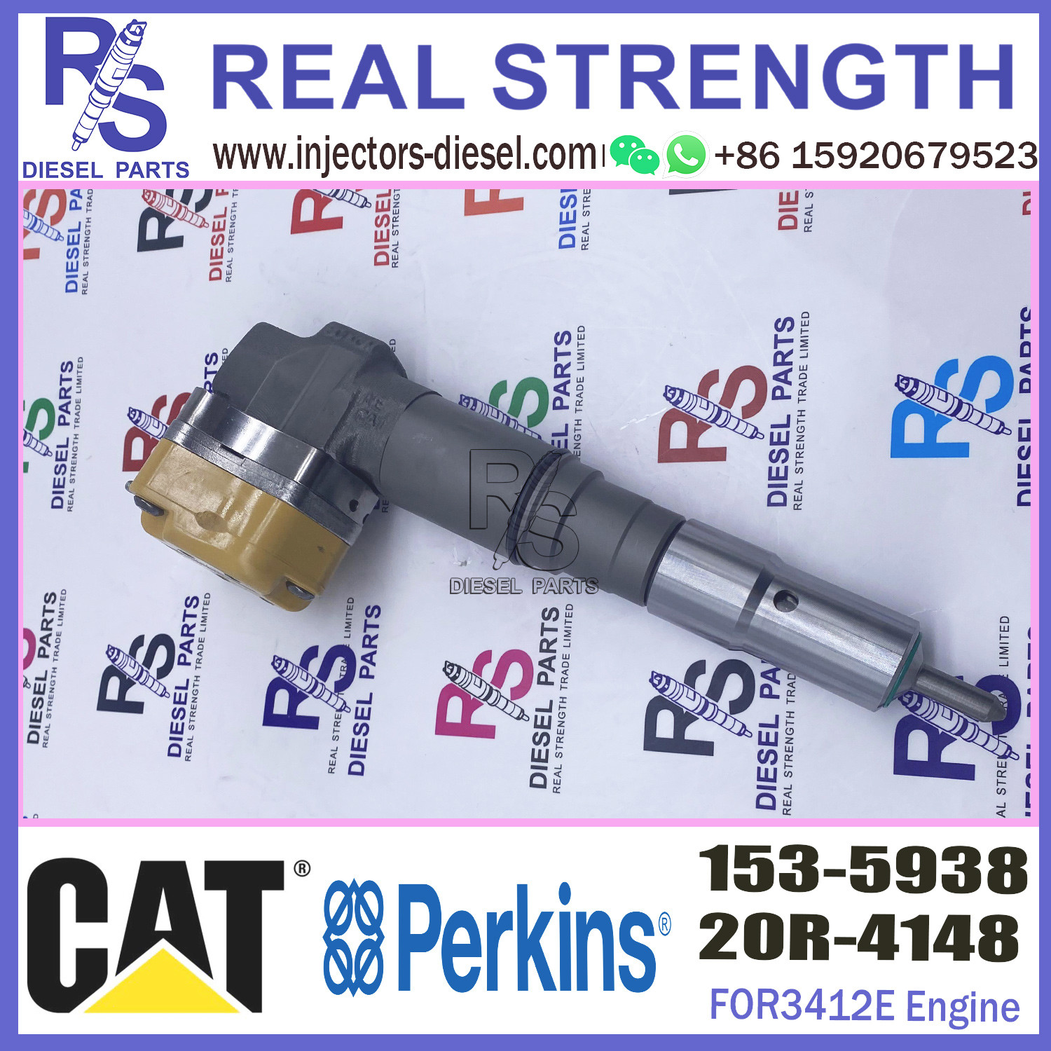 Diesel pump nozzle assembly common rail injector 153-5938 for diesel engine