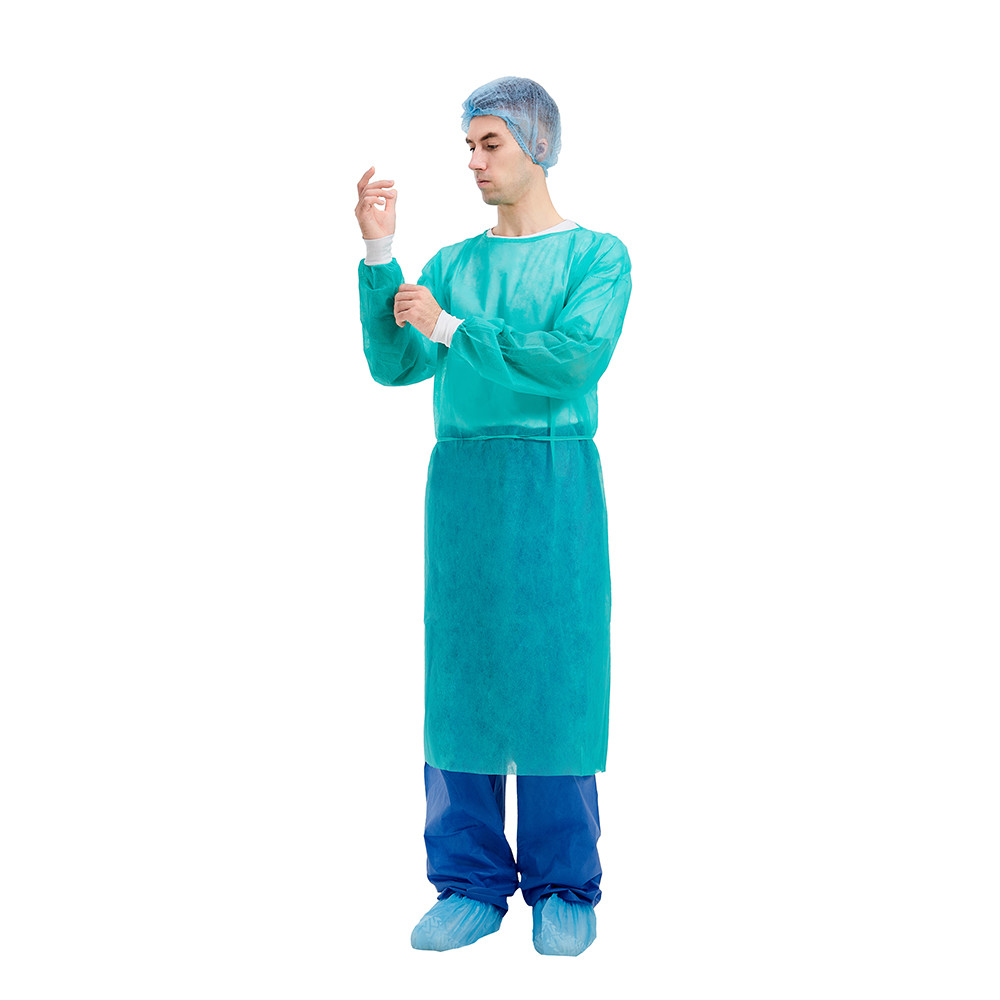 China 20gsm Disposable Isolation Clothing , CE FDA Isolation Gowns factory
