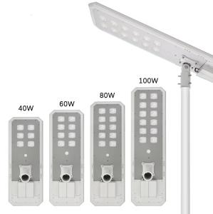China 100watts 120w High Quality Solar Street Lights Outdoor Waterproof Wireless Solar All In One Solar Street Light factory
