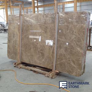 China Light Emperador Brown Marble Slab factory