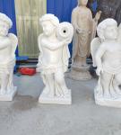 Garden stone angel boy statue marble angel hand carved sculptures,stone carving