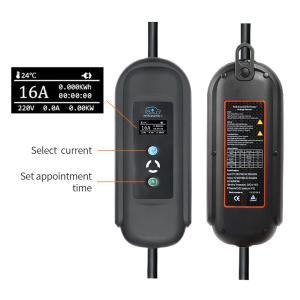 China 22KW AC 2.4 Screen Car EV Charger Electric Car Charging Port Home IEC62196 factory