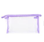 Sewing Clear Promotional PVC Bags , Colorful PVC Makeup Bag For Cosmetics