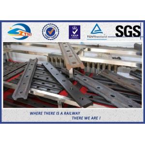 SGS Hot Rolled Steel 4 / 6 Hole Railway Fish Plate For Connecting Rails