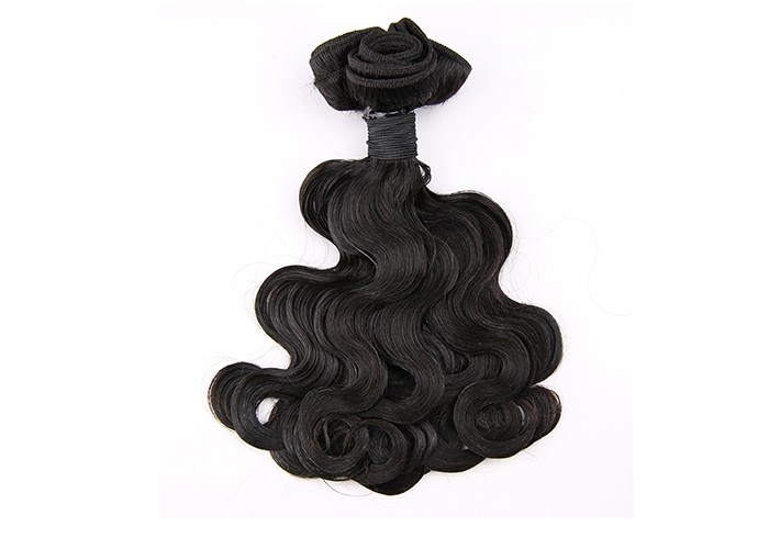 100% Human Small Body Funmi Hair Weave Bundles Coarse Hair Shedding Free