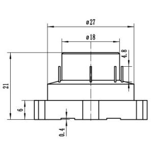 Multifunctional miniaturized range detector with accelerometer for various