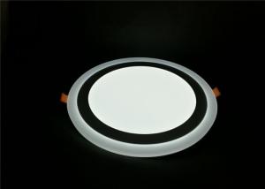 China White + White 24W Double Color Led Panel Round Recessed For Meeting Room factory