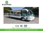High Powered White Electric Cargo Van Utility Golf Cart Flatbed With 2 Person