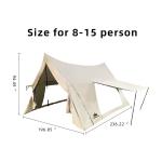 Waterproof Camping Outdoor Tents 8 Man A Frame Tent UV Protection Ventilated Pop