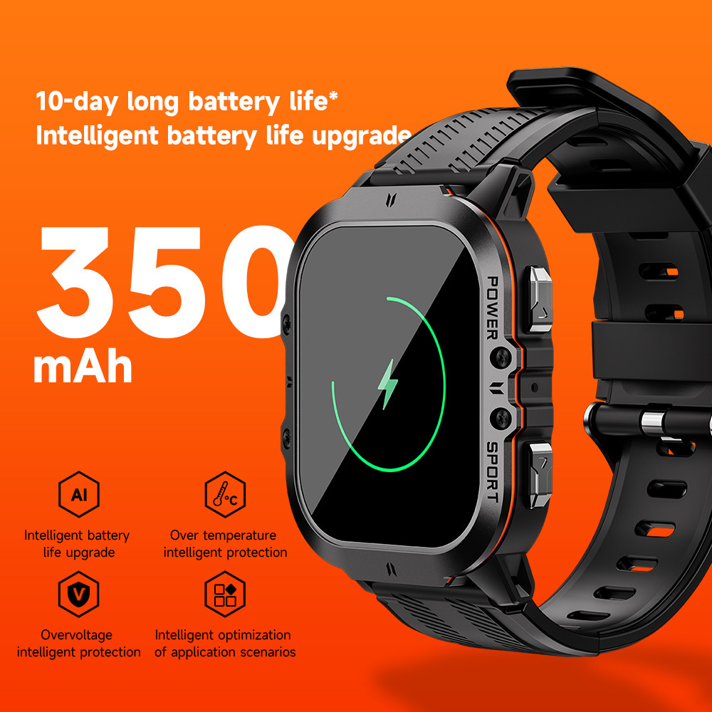 Sport Smart Watch C26 1.96 inch AMOLED large screen Use explosion-proof and drop-proof tempered glass