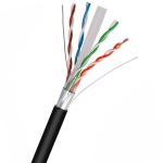 Solid Outdoor PE Jacket 1000FT FTP CAT6 Cable 0.56mm With Networking Cables