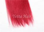 Bright Red Unprocessed Eurasian Remy Hair , 16 Inch Human Hair Weave
