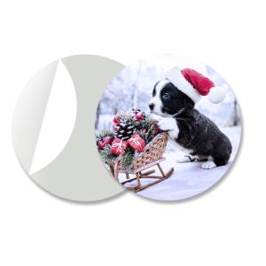 China Round 3D Lenticular Stickers For Keyrings PET Flip Changing Sticker factory