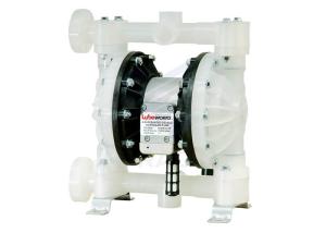 China 1&quot; Inlet / Outlet Air Operated Diaphragm Pump With Nitrile Elastomer PTFE Ball Valve factory