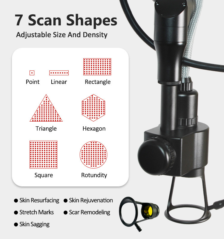 Adjustable 1-60W Laser Scar Removal Machine For Scar Pigment Wrinkle Removal