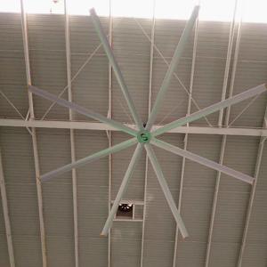 China Low Noise Air Cooling Ceiling Fan , HVLS Large Industrial Factory Ceiling Fans factory