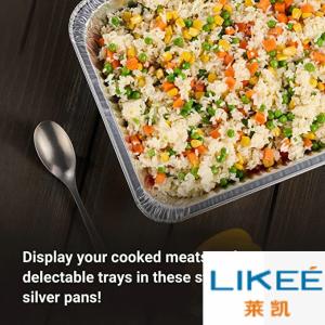 China Disposable Aluminium Food Containers Oven Safe Microwave Safe factory